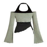 Street Fashion Halter Vest - Two-Piece Slim-Fit Short Top for Hot Girl Style - Florence Luxe