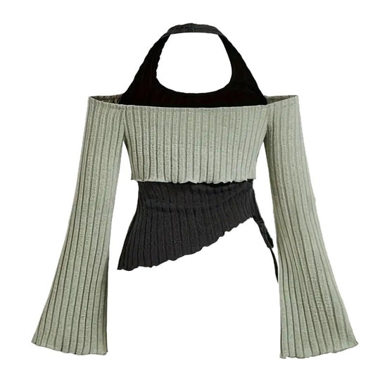 Street Fashion Halter Vest - Two-Piece Slim-Fit Short Top for Hot Girl Style - Florence Luxe