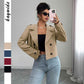 Casual Minimalist Long Sleeve Jacket Vest Coat Women