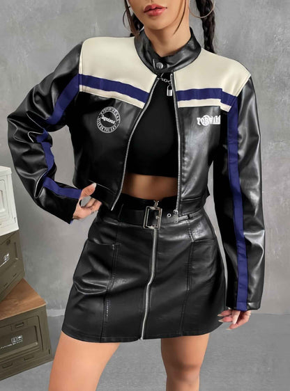 Striped Zipper Coat Women - Trendy and Stylish Outerwear for Fashionable Looks