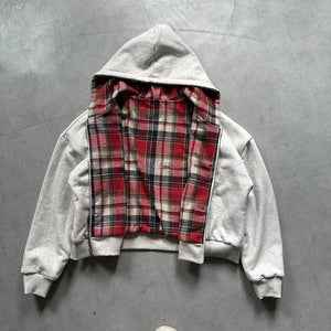 Stitching Double-sided Wear Special-interest Design Hooded Sweater