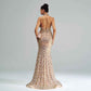 Halter Sequined Mermaid Evening Dress