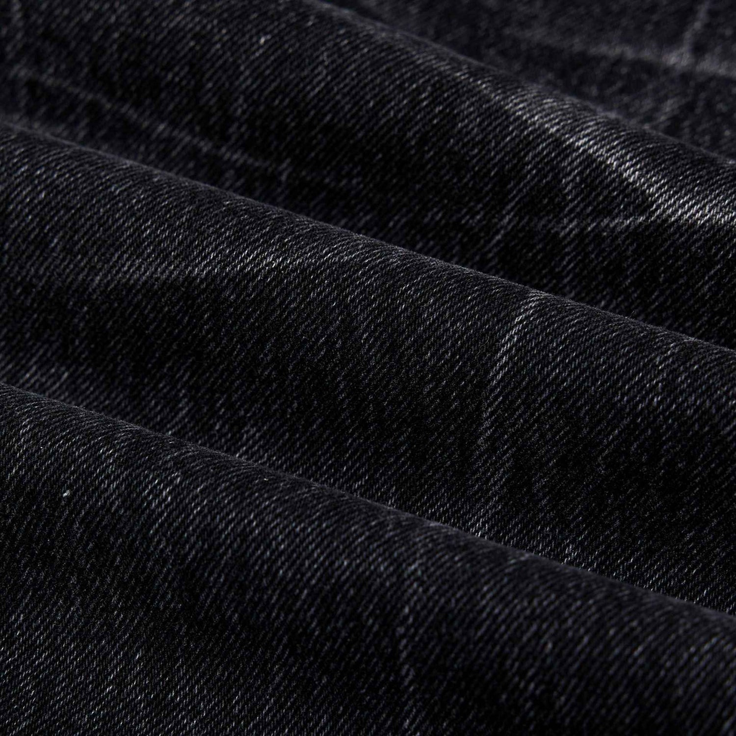 American Washed Old Lightning Crack Jeans