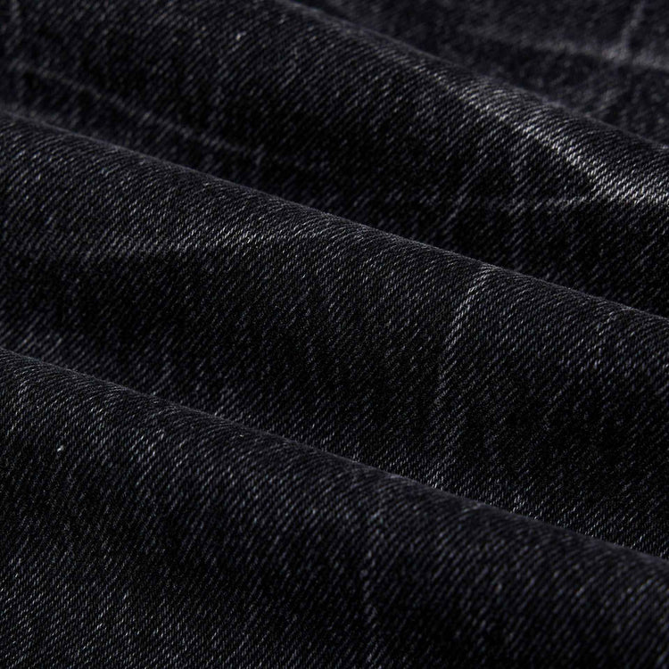 American Washed Old Lightning Crack Jeans