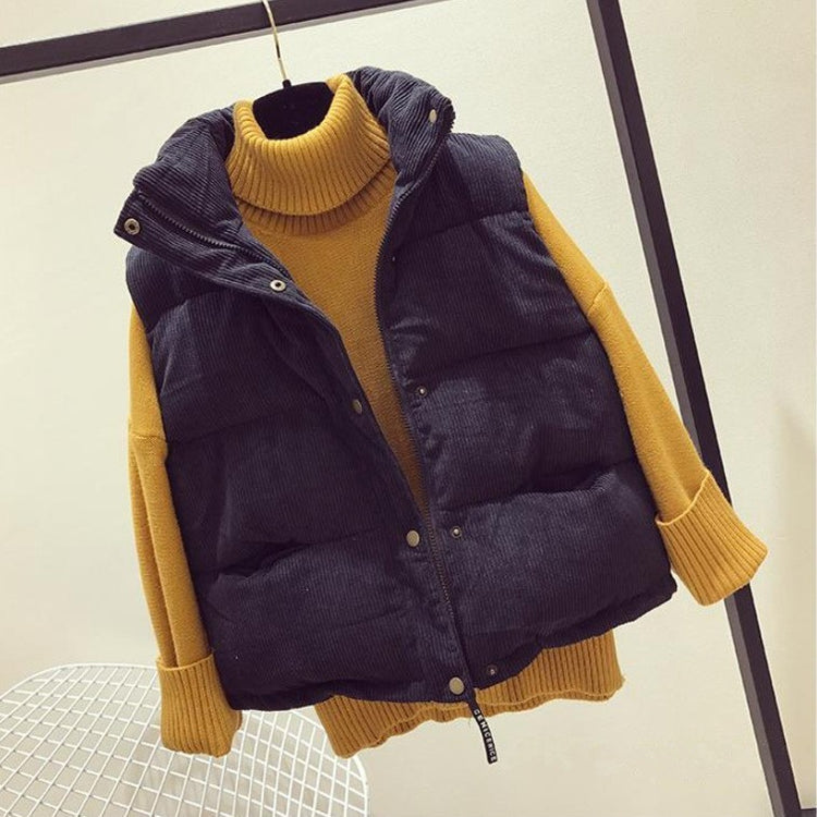 Fashion Corduroy Vest Women Short - Stylish Leisure Wear - Florence Luxe