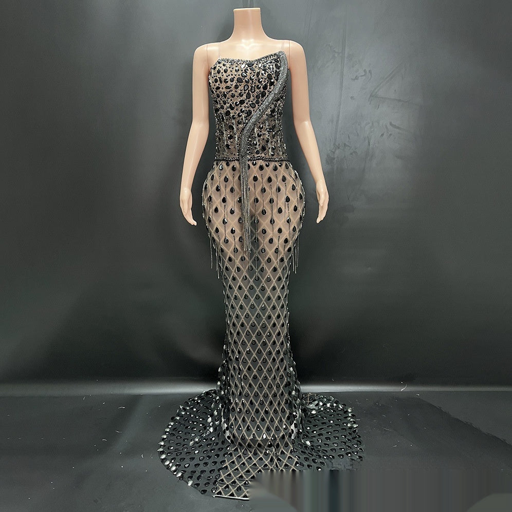 No Back Traceless Sexy Elegant Fishtail Gown - Florence Luxe