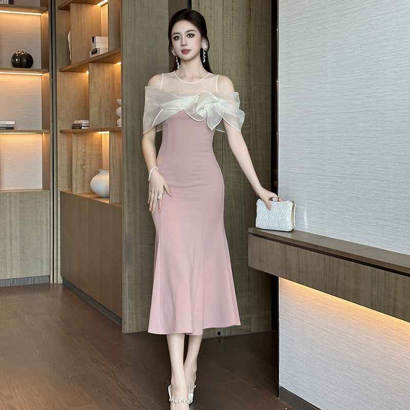 French Banquet Dress for Women - Elegant Parisian Style
