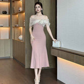 French Banquet Dress for Women - Elegant Parisian Style