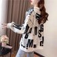 European American Letters Cardigan Coat for Women
