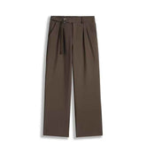 High-end Solid Color All-match Suit Pants for Fashionable Loose Drooping Style