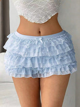 European and American Sexy Lace Bow Shorts with Nine Layers for Ultimate Comfort - Florence Luxe