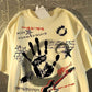 Graffiti Letter Print Short-sleeve T-shirt for Men and Women - Trendy Alternative to Men&