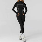 Zipper Slim Fit Yoga Suit - Three-Piece Health Sports Activewear