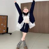 Red Baseball Jacket - Fashionable Temperament Leisure Style Sweater All-Matching Suit - Florence Luxe