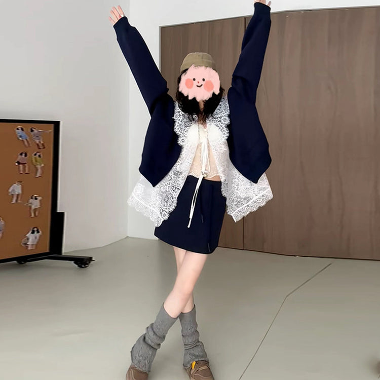 Red Baseball Jacket - Fashionable Temperament Leisure Style Sweater All-Matching Suit - Florence Luxe