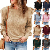 New Style Thickened Solid Color Sweater Women&